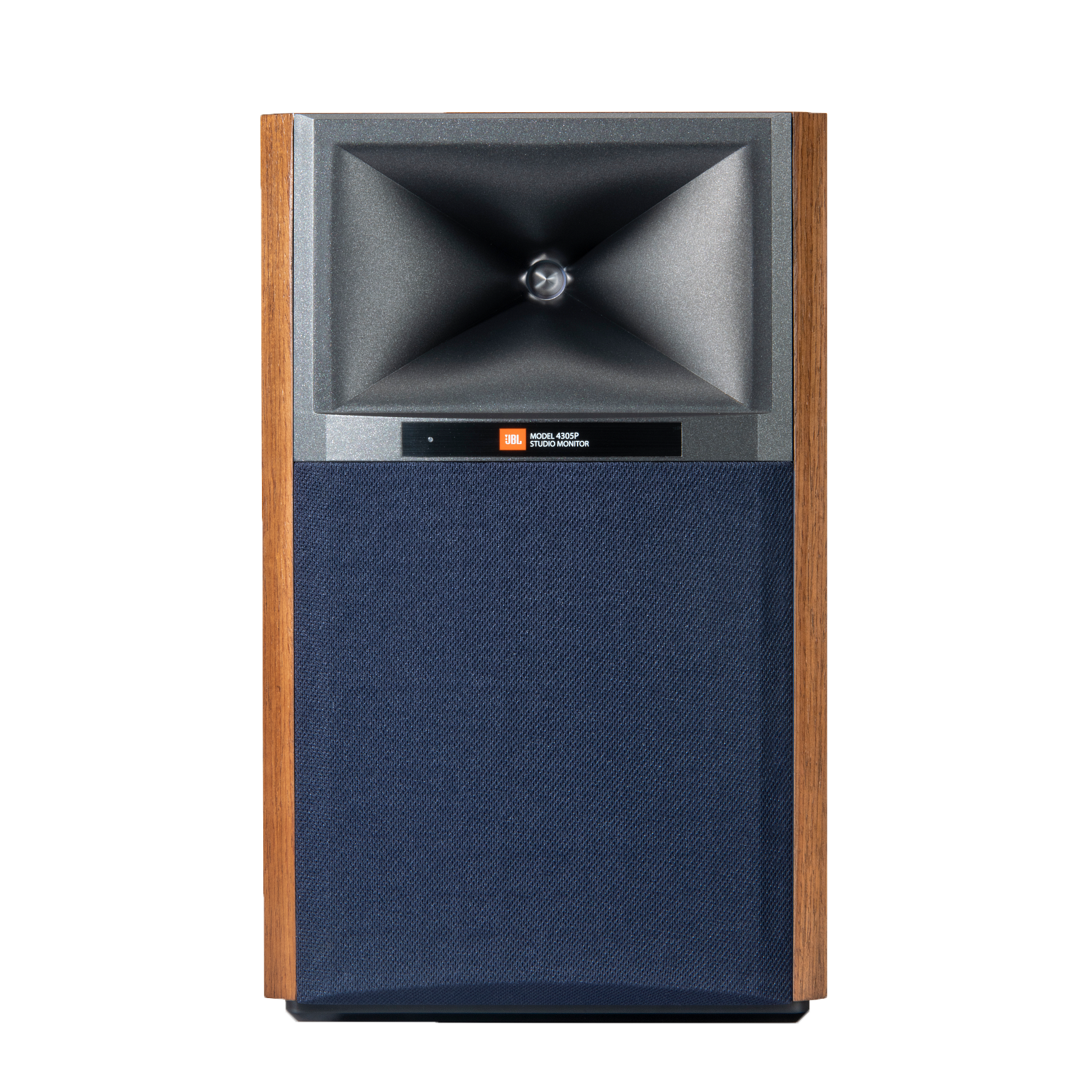 4305P Studio Monitor - Natural Walnut - Powered Bookshelf Loudspeaker System - Front